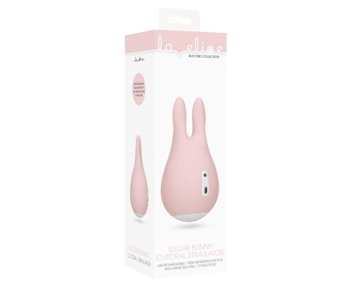 Розовый клиторальный стимулятор Sugar Bunny - 9,5 см.