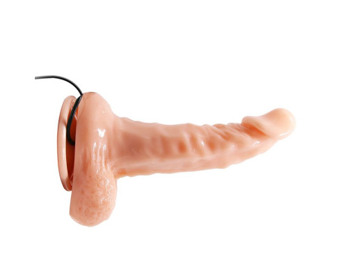 Вибромассажер-реалистик на присоске - 17 см.