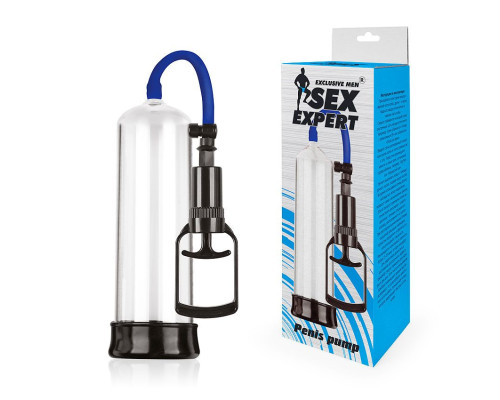Прозрачная мужская вакуумная помпа Sex Expert