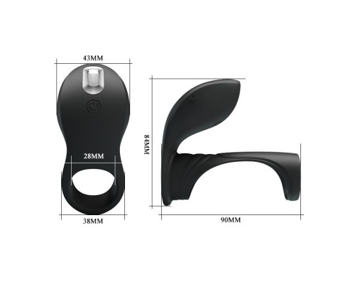 Черная насадка на пенис с вибрацией Vibration Penis Sleeve II