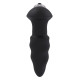 Черная анальная вибровтулка Single Speed Love Arrow Plug - 9,8 см.