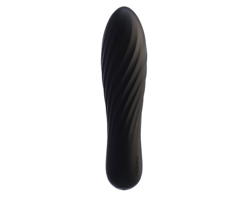 Черная вибропуля Tulip - 10,6 см.