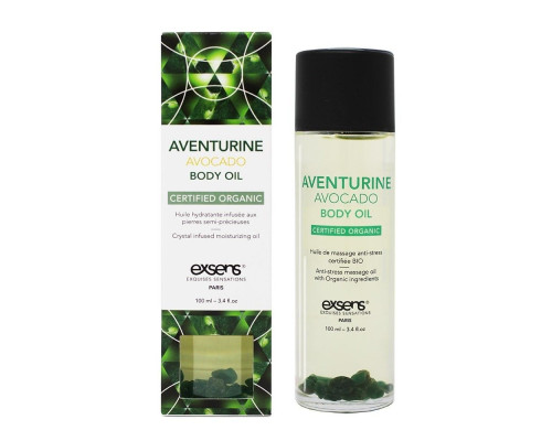 Органическое массажное масло AVENTURINE AVOCADO - 100 мл.