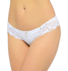 Трусики-стринг из мягкой эластичной ткани и кружева
