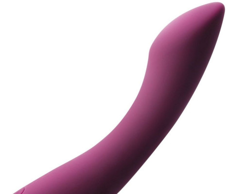 Сливовый изогнутый вибратор Amy 2 - 17,4 см.