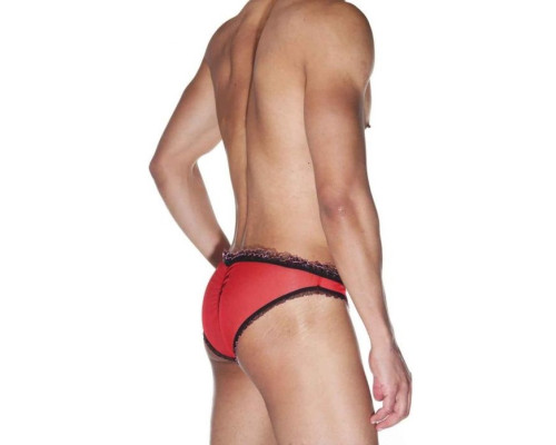 Мужские трусы-слипы с рюшами