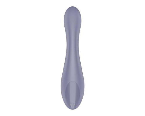 Фиолетовый вибромассажер G-Force - 19 см.