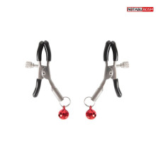 Серебристые зажимы на соски с шариками