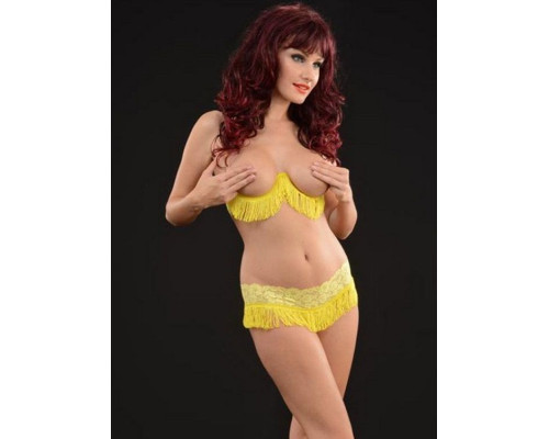 Пикантный женский комплект с бахромой