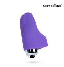 Фиолетовая вибронасадка на палец