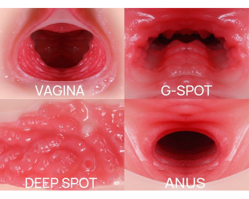 Мастурбатор-полуторс с двойным слоем материала Maria Onahole Real Vagina