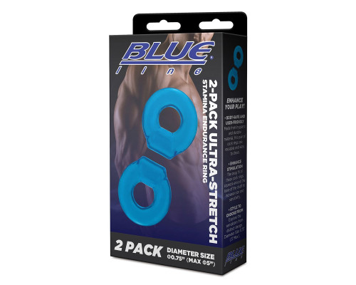 Комплект из двух колец для пениса 2-Pack Ultra-Stretch Stamina Endurance Ring