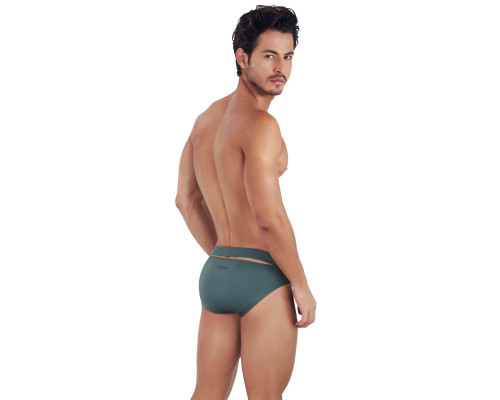 Зеленые мужские трусы-брифы с поясом Flashing Brief