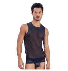 Черная прозрачная мужская майка Audacy Tank Top