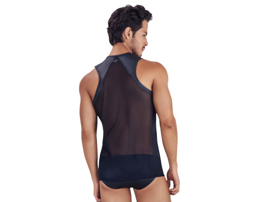 Черная прозрачная мужская майка Audacy Tank Top