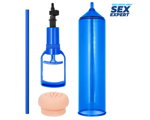 Синяя вакуумная помпа с реалистичной вставкой