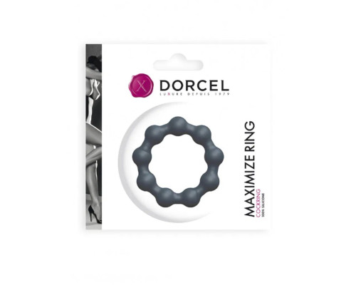 Темно-серое эрекционное кольцо Maximize Ring