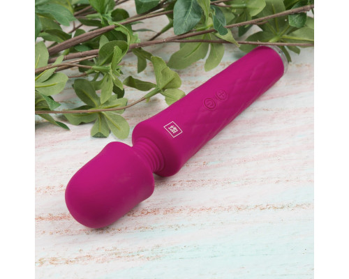 Бордовый вибромассажер Luna - 21,4 см.