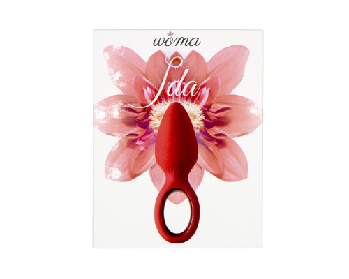 Красная анальная вибропробка Ida - 11,5 см.