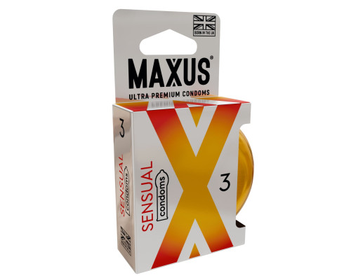Презервативы анатомической формы Maxus Sensual - 3 шт.