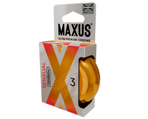 Презервативы анатомической формы Maxus Sensual - 3 шт.