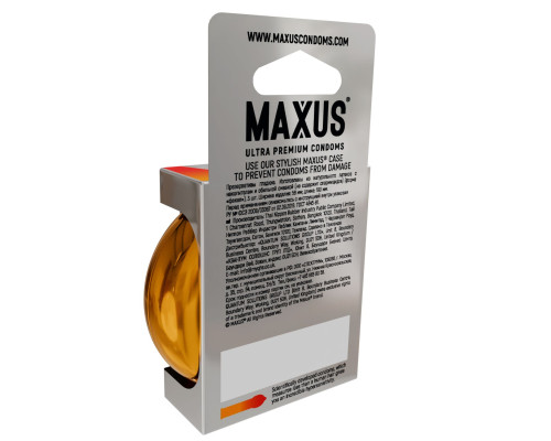 Презервативы анатомической формы Maxus Sensual - 3 шт.