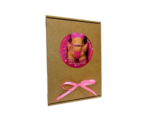 Розовый пояс с гартерами «БДСМ Барби»