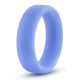 Голубое люминесцентное кольцо Silicone Glo Cock Ring