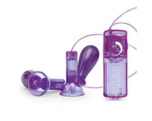 Вакуумные помпы для груди с вибрацией Remote Control Vibrating Nipple Suckers