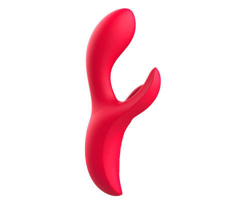 Красный вибратор-кролик с 4 моторами Shakira