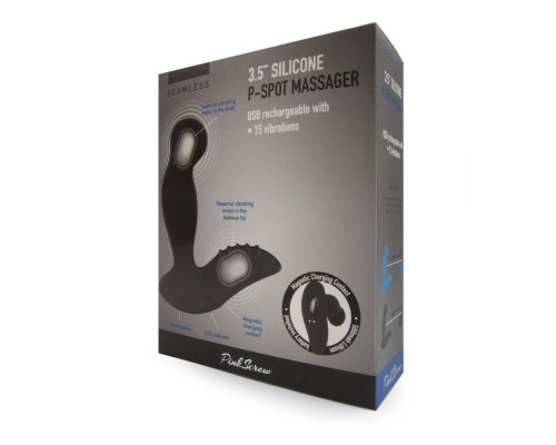 Черный вибромассажер простаты 3,5’’ P-spot Massager - 12,5 см.