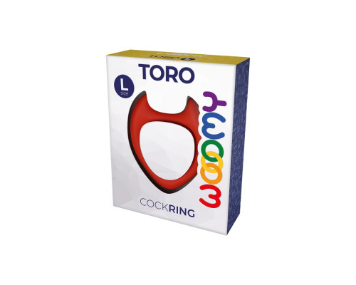 Красное эрекционное кольцо Toro L