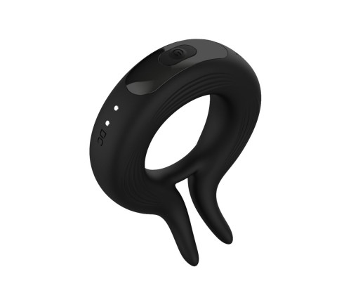 Черное эрекционное кольцо Marry Me Rechargeable Vibrating Cockring