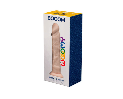 Телесный фаллоимитатор Booom - 19,3 см.