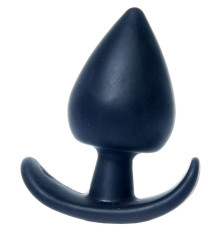 Черная анальная втулка Bubble - 8,5 см.