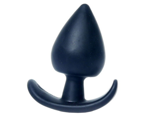 Черная анальная втулка Bubble - 8,5 см.