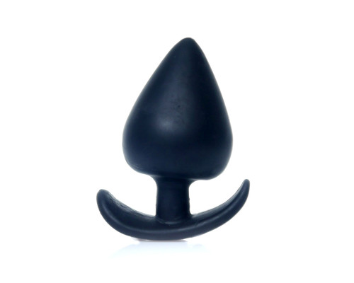 Черная анальная втулка Bubble - 9,5 см.