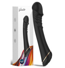 Черный вибратор для G-точки Hancock - 20,4 см