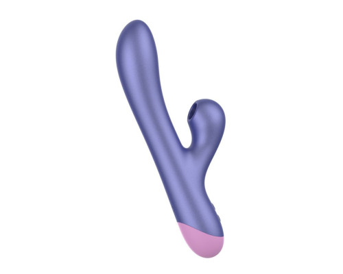 Сиреневый вибратор Romp Pulse с бесконтактной клиторальной стимуляцией - 22 см.