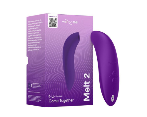 Фиолетовый бесконтактный клиторальный стимулятор We-Vibe Melt 2