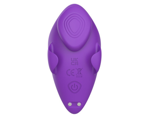 Фиолетовый вибратор в трусики с магнитной фиксацией