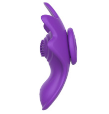 Фиолетовый вибратор в трусики с магнитным держателем