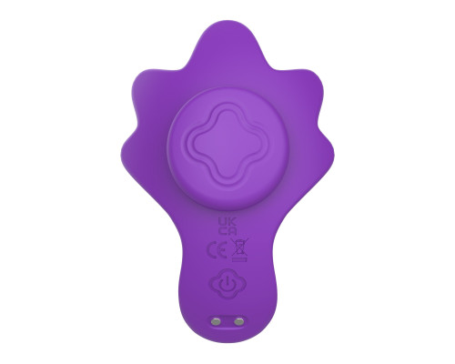 Фиолетовый вибратор в трусики с магнитным держателем
