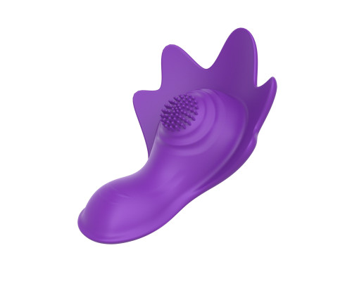 Фиолетовый вибратор в трусики с магнитным держателем