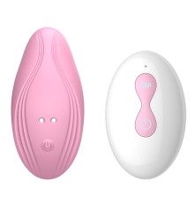 Розовый вибратор в трусики с пультом ДУ