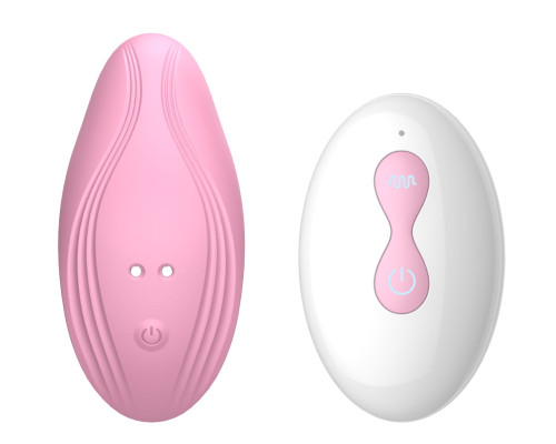 Розовый вибратор в трусики с пультом ДУ