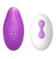 Фиолетовый вибратор в трусики с пультом ДУ