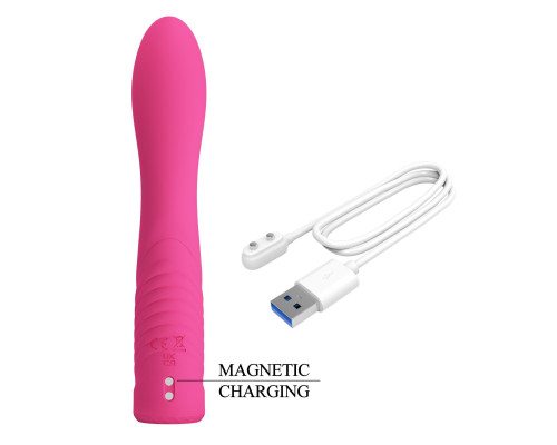 Розовый вибратор-кролик Elivia - 17,2 см.