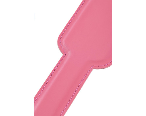 Розовый кожаный пэддл - 37 см.