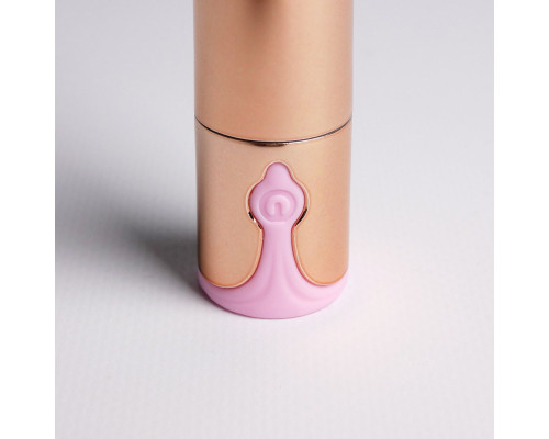 Золотистая перезаряжаемая вибропуля - 9,5 см.